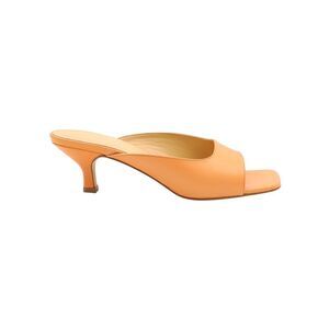 By Far Kosara 50 Open Toe Mules in Orange Leather